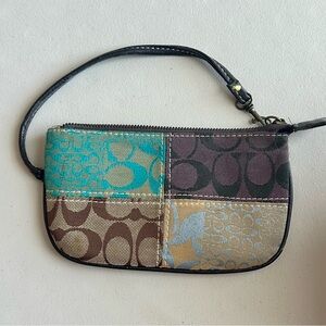 Vintage Coach Legacy Patchwork Wristlet